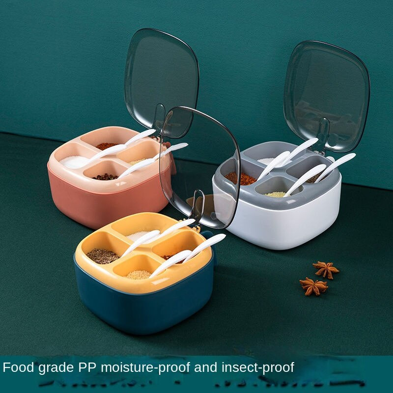 Prieskonių dėžutė Buitinė kombinuota prieskonių dėžutė Prieskonių butelis prieskonių laikymo Druskos plaktuvas prieskonių dėžutė