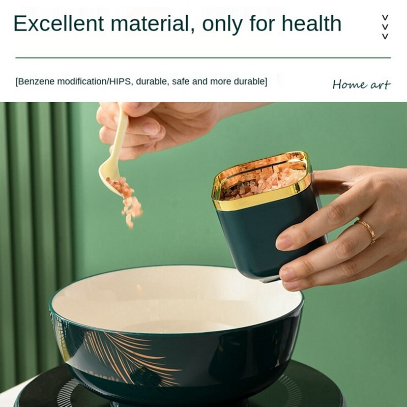 Domáca kuchyňa Korenička Náradie Plastová korenička Zelená soľnička Phnom Penh Cukornička