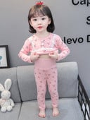 Detské pyžamo s kvetinovým vzorom pre dievčatá - dvojdielne