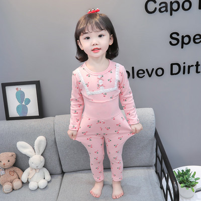 Detské pyžamo s kvetinovým vzorom pre dievčatá - dvojdielne