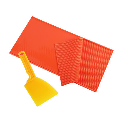 Formă pentru foaie de presare cu ceară de albine, din PVC moale, cu bază de fagure de miere, pentru fundație, pentru stup, lopată, apicultură, articole de albine, instrument pentru lumânări de ceară de albine