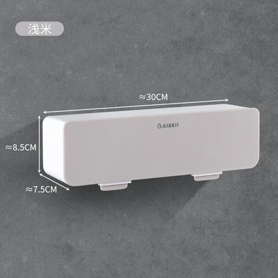 Prie sienos montuojama virtuvės prieskonių laikymo dėžutė Druskos pipirų lentynėlė su šaukštu prieskonių dozatoriumi Virtuvės organizatoriaus priedai