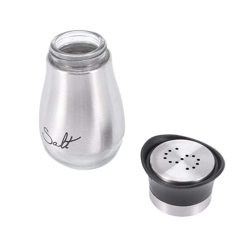 2X druskos ir pipirų plaktuvų rinkinys – aukštos kokybės nerūdijantis plienas su stikliniu dugnu ir 4 colių stovu