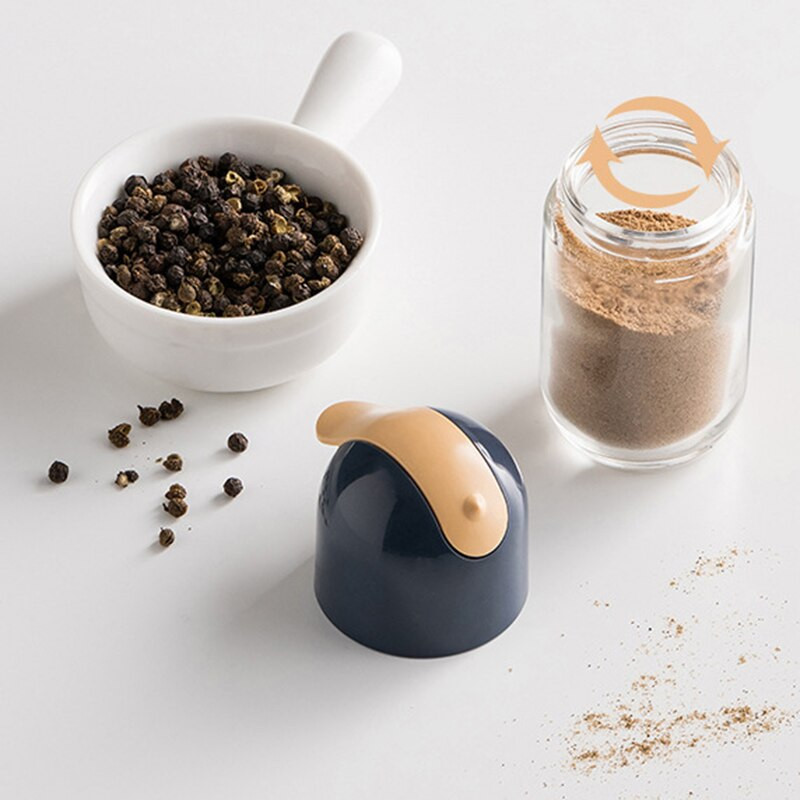 Korenie Jar Fľaša na korenie do kuchyne Prachotesná viditeľná plastová kuchynská pomôcka Užitočná