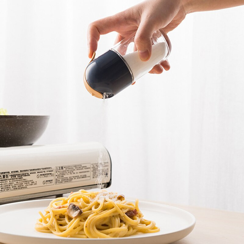 Korenie Jar Fľaša na korenie do kuchyne Prachotesná viditeľná plastová kuchynská pomôcka Užitočná