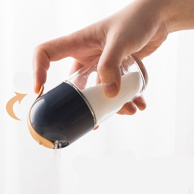 Korenie Jar Fľaša na korenie do kuchyne Prachotesná viditeľná plastová kuchynská pomôcka Užitočná