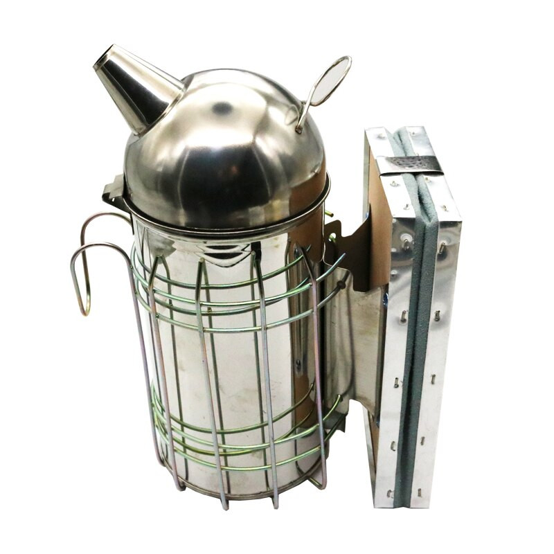 Včelárske udiarne z nehrdzavejúcej ocele, nástroje na výrobu úľov, ručný dymový stroj s háčikmi na zavesenie