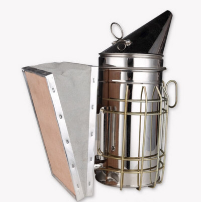 1 ks súprava na manuálny vysielač dymu z nehrdzavejúcej ocele s pozinkovaným plechom, včelársky nástroj, rozprašovač dymu