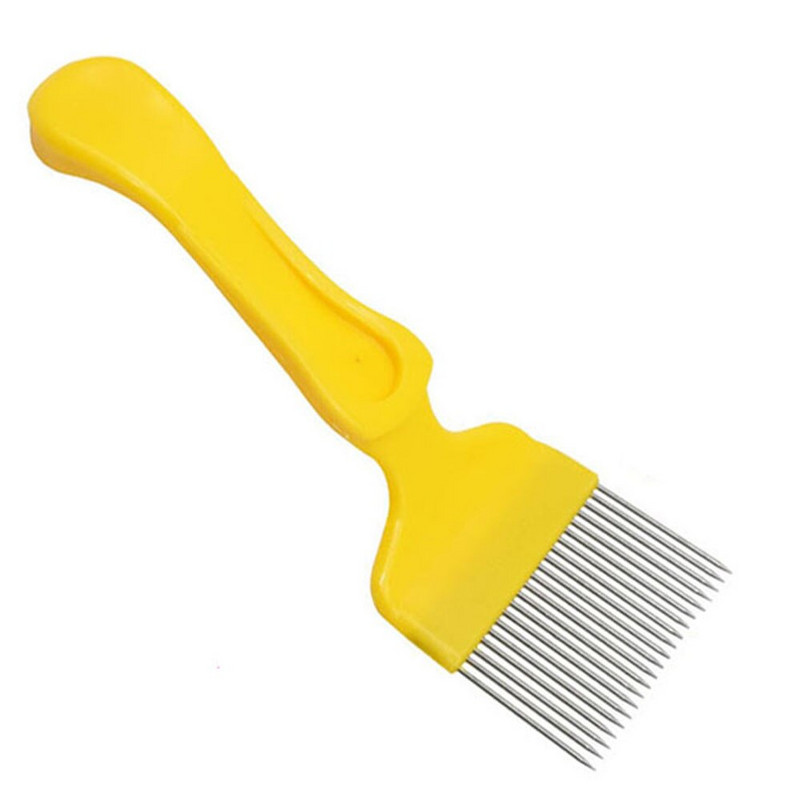 10 ks kvalitných 21-pinových hrotov z nehrdzavejúcej ocele, hrebeň na odviečkovanie, vidlička, ihla, nôž, škrabka na včelí med, nástroje na včelárstvo