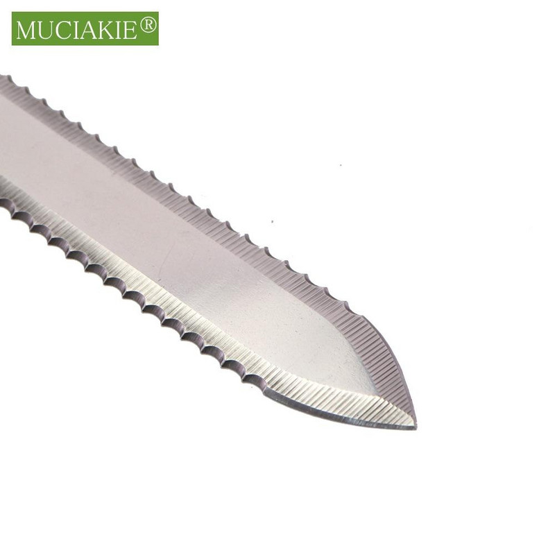 Medaus pjaustymo peilis su medine rankena nerūdijančio plieno ašmenimis bitininkystės įrankis, plokščias burnos viengubas ir dvigubas danties kraštai