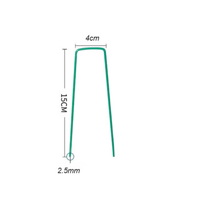 50 tk mõõtur, vastupidavad U-kujulised aiavaiad tihvtid tsingitud maastikuklambrid maastikukangast niisutustorude kinnitamiseks