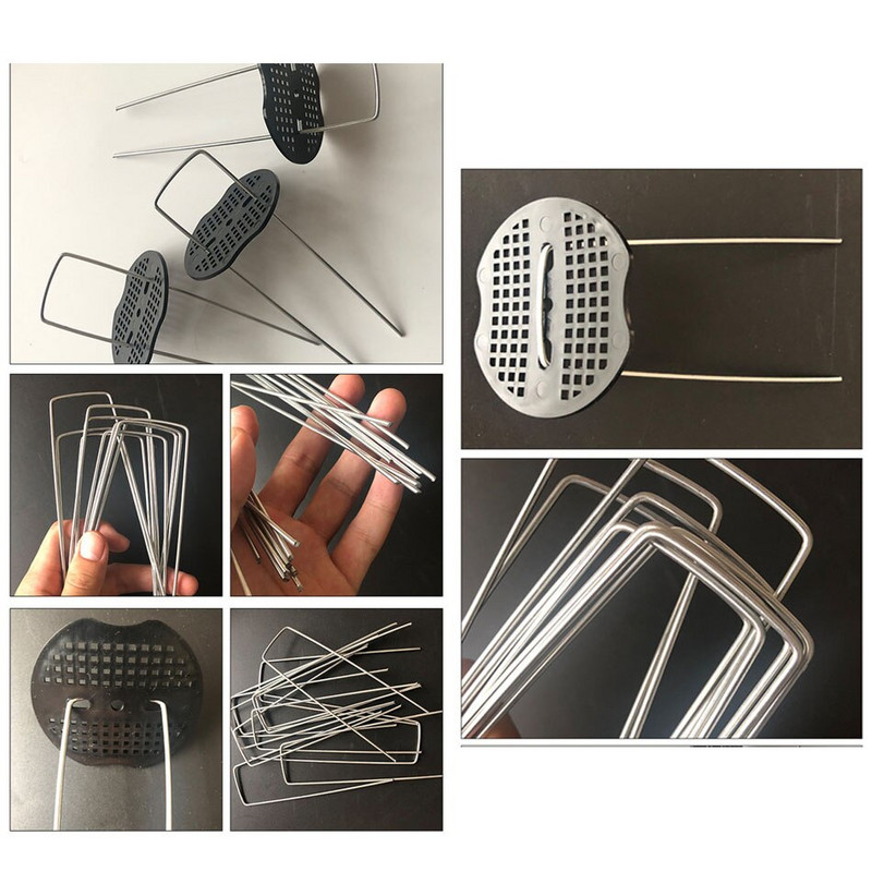 50 tk mõõtur, vastupidavad U-kujulised aiavaiad tihvtid tsingitud maastikuklambrid maastikukangast niisutustorude kinnitamiseks