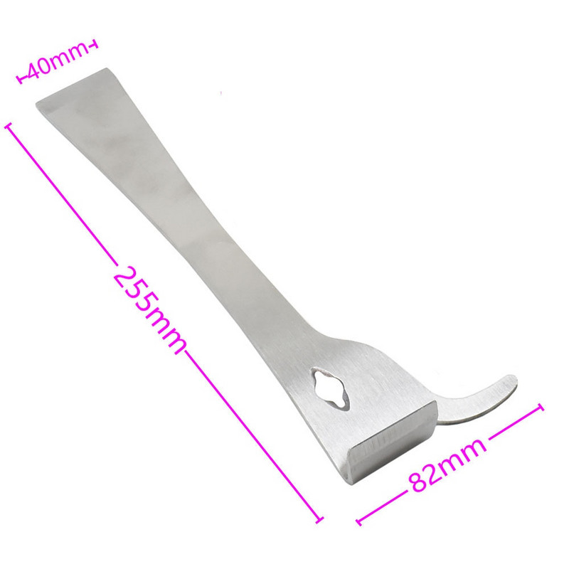 1 ks štandardná škrabka z nehrdzavejúcej ocele na peľ, lopata na včelí oblek, včelárske náradie, včelí úľ