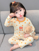 Naujo modelio vaikiska taškuota pižama mergaitėms