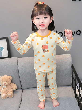 Νέο μοντέλο παιδικής πουά πιτζάμες για κορίτσια