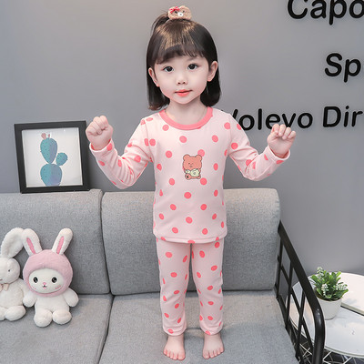 Naujo modelio vaikiska taškuota pižama mergaitėms