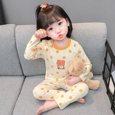 Naujo modelio vaikiska taškuota pižama mergaitėms