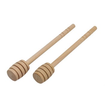 Υψηλής ποιότητας μπάρα ανάμειξης μελιού Λαβή ανάμειξης Βάζο Κουτάλι Πρακτικό 50 τμχ Wood Dipper Honey Long Stick Supplies Honey Kitchen Tools