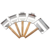 Daugiafunkcinis bičių avilio medaus pjaustytuvas dangtelio atplėšimo šakutė medinė rankena korio grandiklis nerūdijančio plieno peilis, kastuvas bitininkystei