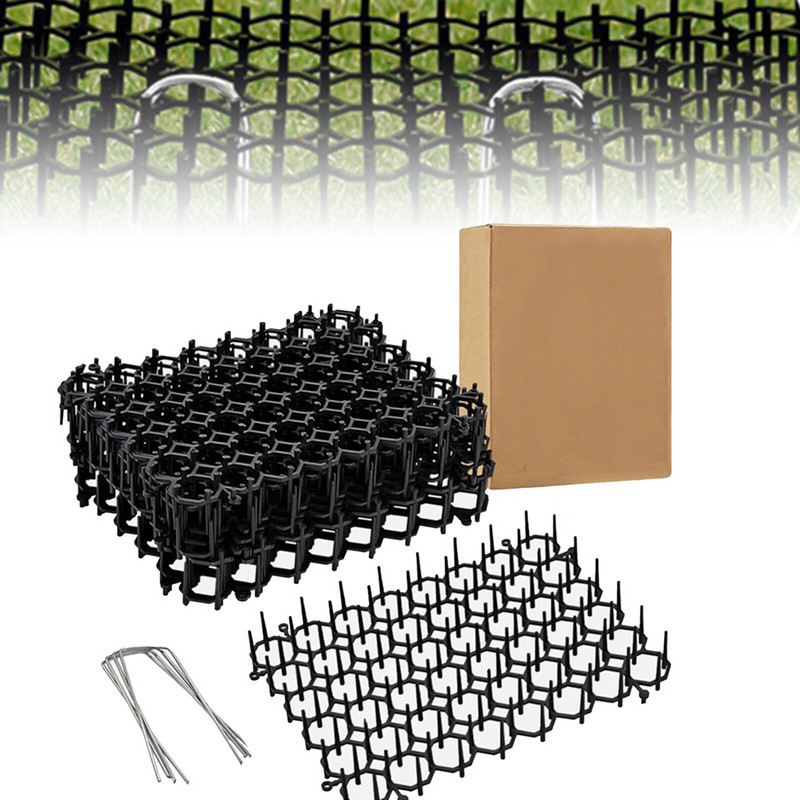 12 lakštų kačių kilimėlis su smaigaliais, naminius gyvūnus ir šunis atgrasantis kilimėlis nuo dygliukų sodo verandoje namų kilimėlis nuo kačių vidaus lauko lauko kilimėlis