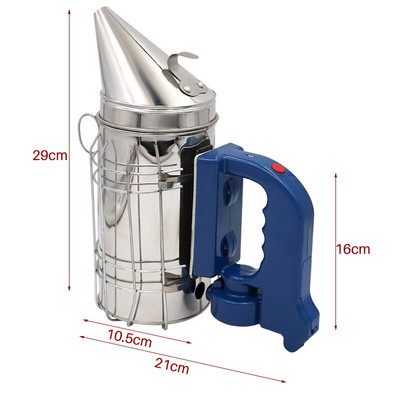 1vnt Karštas išpardavimas Nerūdijančio plieno elektrinis bičių dūmų siųstuvo rinkinys Elektrinis bitininkystės įrankis Bitininkystei Bitininkystės įrankiai Bičių rūkykla