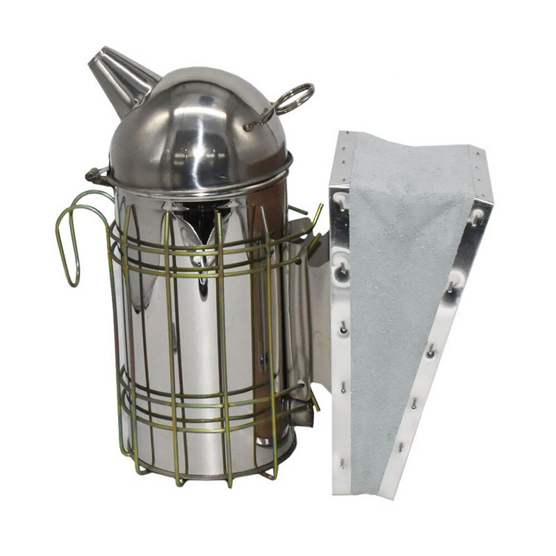 Včelárske udiarne z nehrdzavejúcej ocele, nástroje na výrobu úľov, ručný dymový stroj s háčikmi na zavesenie