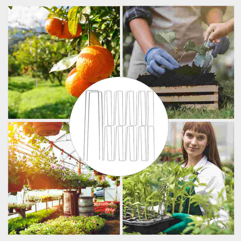 U Stakes formos žemės kaiščiai kabės Sodas kraštovaizdis veja Vinys Smeigtukas Metalinis palapinė Stovyklavietės kuolas Tvirtinimo tarpiklis Cinkuotas