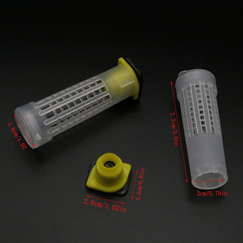 60 ks profesionálna včelárska klietka na kráľovnú, chov kvalitných ochranných krytov, plastová klietka na včely, veľkoobchodné náradie na včely