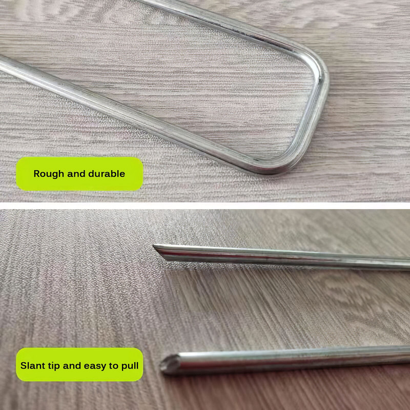 50 tk U-kujulised aiavaiad, klambrid galvaniseeritud maastikuga maapinna ankrud tihvtid muru ankurdamiseks kanga kastmistorud