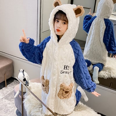 Detské pyžamo pre dievčatá s ozdobným medvedíkom