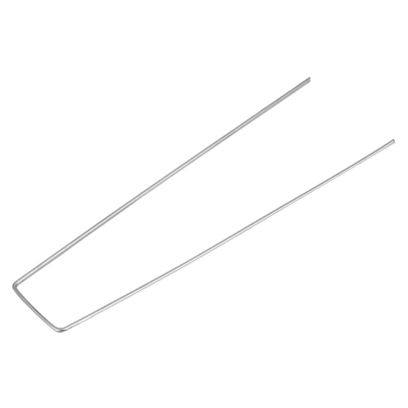 100 ks vysokovýkonných pozinkovaných oceľových záhradných kolíkov v tvare U, zaisťovacích kolíkov na zaistenie textílie, sieťoviny do krajiny