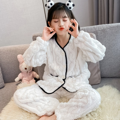 Παιδική πιτζάμα με κουμπιά για κορίτσια