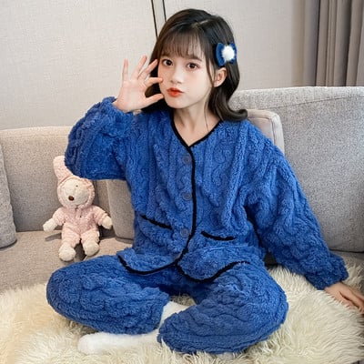 Παιδική πιτζάμα με κουμπιά για κορίτσια