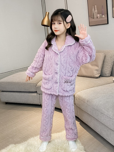 Dvojdielne zimné pyžamo pre dievčatá