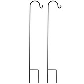 2 vnt. piemenų kabliukai rūdims atsparūs sodo kuoliukai, metaliniai augalų stovai, kabykla paukščių lesyklėlei, 120x10x1cm ir 80,5x10x1cm