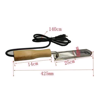 1 ks Elektrický nôž na med, včelí včelársky nástroj, rezací nôž 220V, rýchlo sa zahrievajúci, rezací nástroj na extrakciu včiel, škrabka