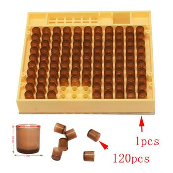 Beekeeping Queen Rearing Cupkit Box 120x Brown Cell Cups System Cupu larve Tools The Queen\'s Box System Plastic Nicot Cage Tools