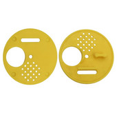 20 ks Vstupná bránka do úľa, plastová žltá okrúhla dvierka do úľa, vetracie otvory, včelárske náradie, včelárske vybavenie.