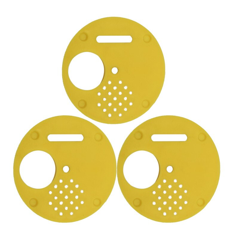 20 ks Vstupná bránka do úľa, plastová žltá okrúhla dvierka do úľa, vetracie otvory, včelárske náradie, včelárske vybavenie.