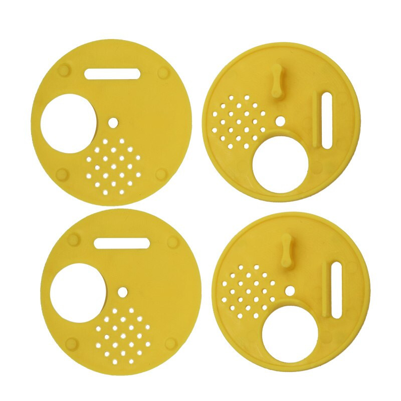 20 ks Vstupná bránka do úľa, plastová žltá okrúhla dvierka do úľa, vetracie otvory, včelárske náradie, včelárske vybavenie.