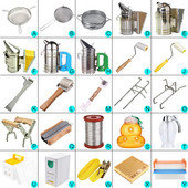 Set de instrumente pentru apicultor, stil variat, strecurătoare de miere de albine, cutie pentru stup, afumător din oțel inoxidabil, cutie pentru creșterea regelui, cutie pentru celule, ceașcă pentru apicultura