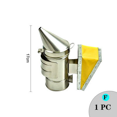 Set de instrumente pentru apicultor, stil variat, strecurătoare de miere de albine, cutie pentru stup, afumător din oțel inoxidabil, cutie pentru creșterea regelui, cutie pentru celule, ceașcă pentru apicultura