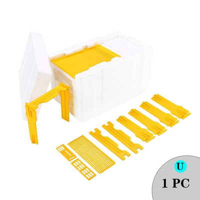 Set de instrumente pentru apicultor, stil variat, strecurătoare de miere de albine, cutie pentru stup, afumător din oțel inoxidabil, cutie pentru creșterea regelui, cutie pentru celule, ceașcă pentru apicultura
