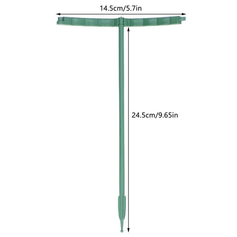 12 rinkinių plastikinis sodo augalų atraminis kuolas su pusiau apvaliu augalo atrama vazono daržovėms laipiojimo trel sodo įrankiui