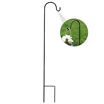 Cârlige pentru ciobănesc Cârlig pentru plante țăruș de grădină Umeraș pentru suport pentru plante în aer liber Lanternă Suport coș de flori din fier forjat