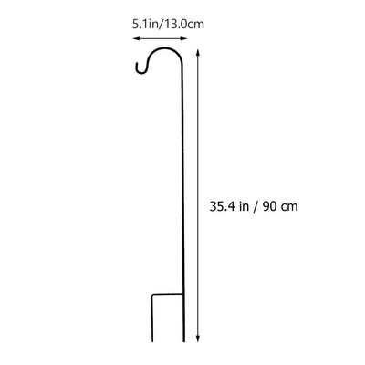 Pásztor horgok növény kampós kerti karó kültéri növényállvány akasztó lámpás kovácsoltvas virág kosártartó