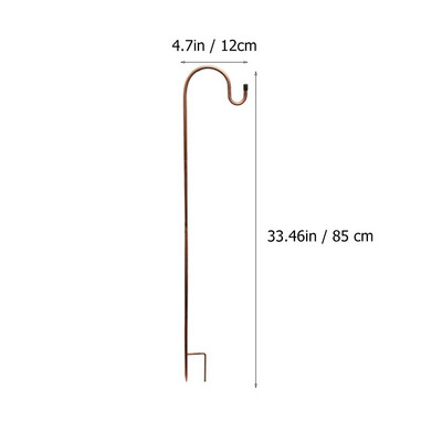 Pásztor horgok növény kampós kerti karó kültéri növényállvány akasztó lámpás kovácsoltvas virág kosártartó