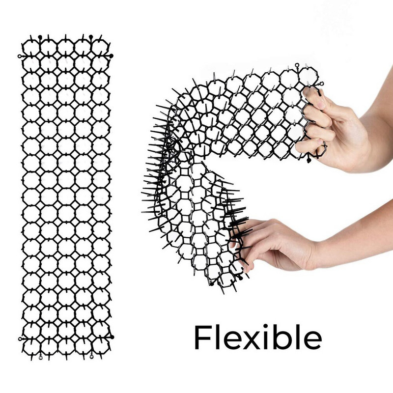 10 vnt 13 cm x 49 cm sodo spygliuočių juostelė Dig Stop kačių atbaidymo kilimėlis Spike Nešiojami šunų nuo kačių lauko sodo reikmenys