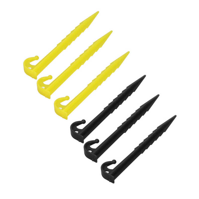 Plastový kolík na stan, ľahký, vysokopevnostný, ABS, odolný voči UV žiareniu, vonkajší plážový hrot 5,5 palca pre markízu