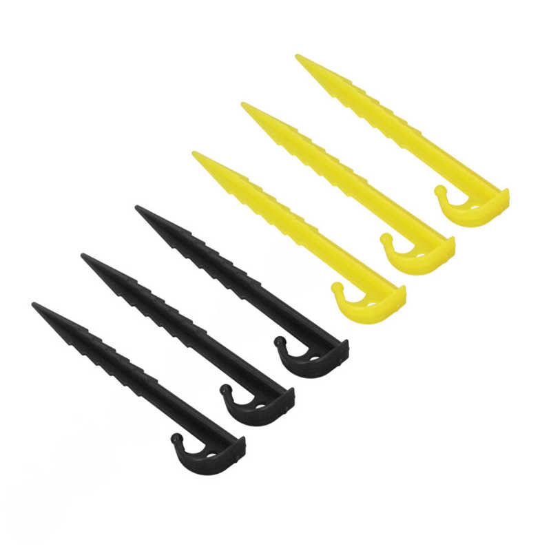 Plastový kolík na stan, ľahký, vysokopevnostný, ABS, odolný voči UV žiareniu, vonkajší plážový hrot 5,5 palca pre markízu